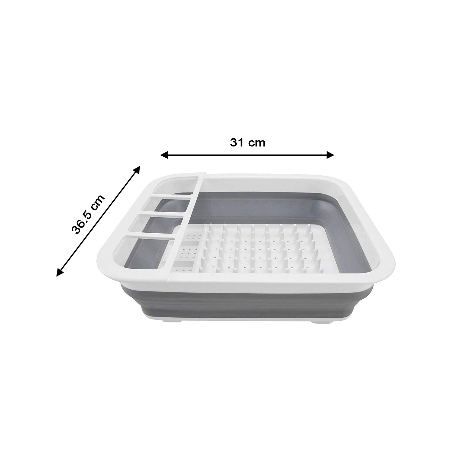 0804B Collapsible Folding Silicone Dish Drying Drainer Rack with Spoon Fork Knife Storage Holder (Brown Box) 0804B Collapsible Folding Silicone Dish Drying Drainer Rack with Spoon Fork Knife Storage Holder (Brown Box)